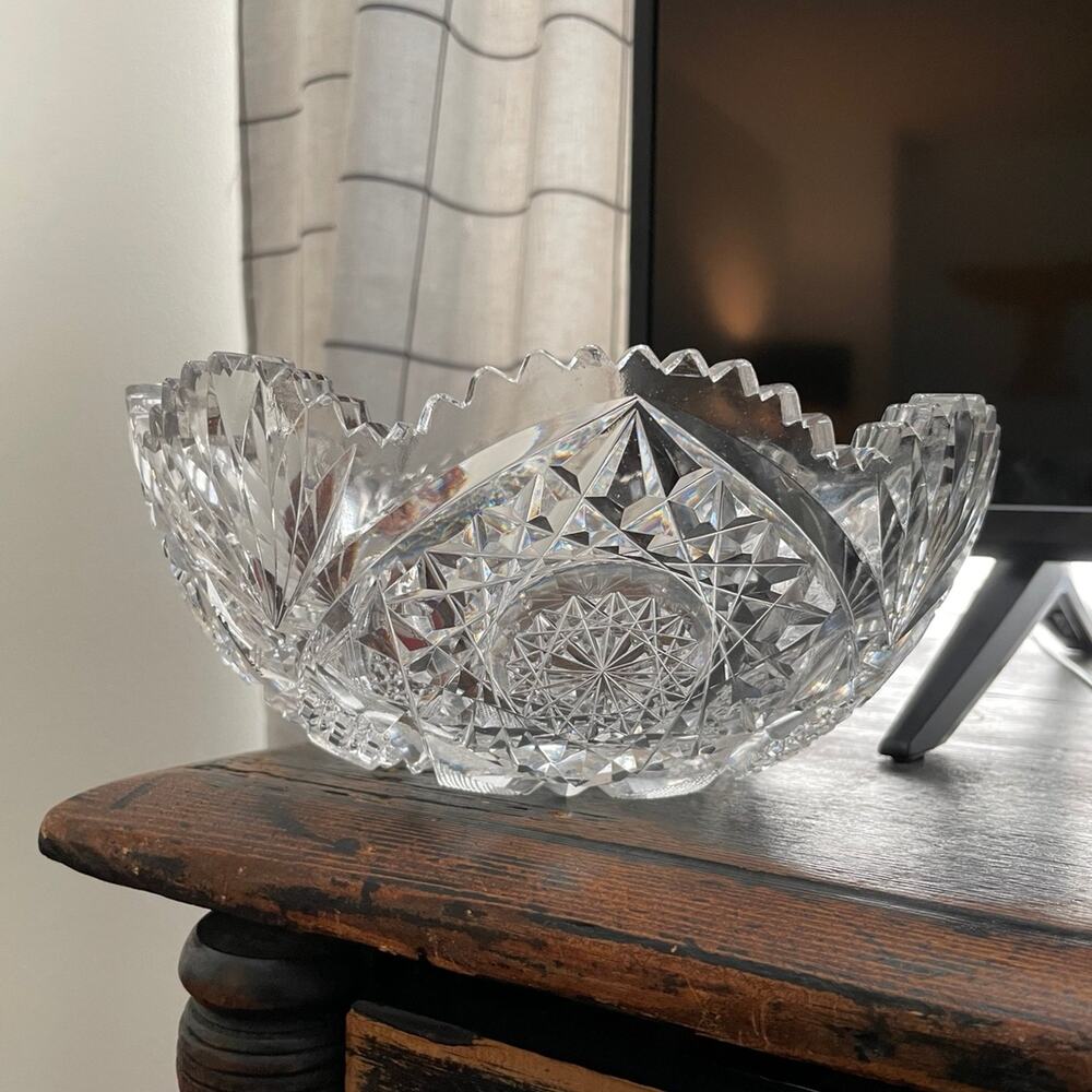 ABP (American Brilliant Period) early 1900s cut glass bowl